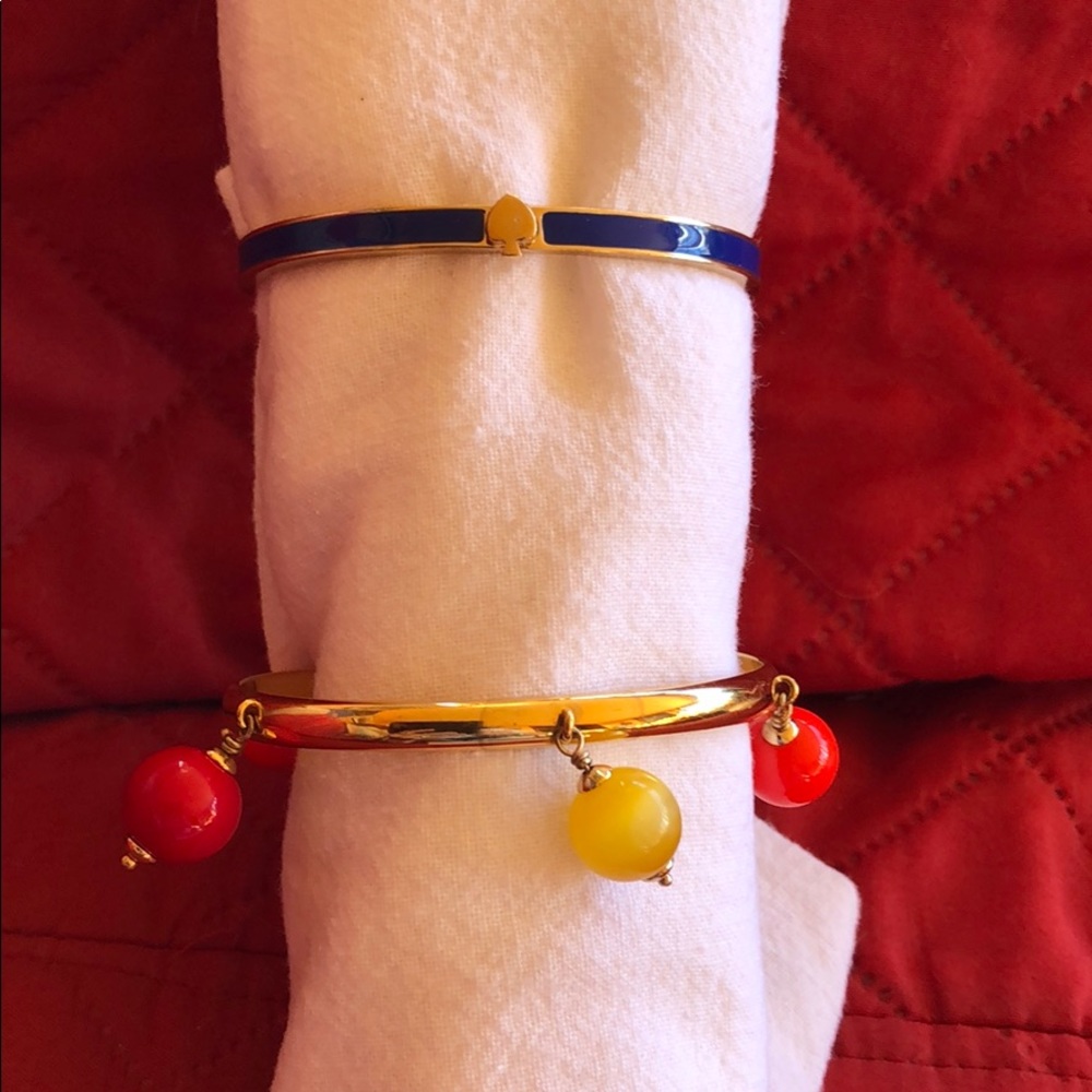 Two fun bracelets from Kate Spade collection.